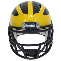 Mike Sainristil Autographed Michigan Wolverines Speed Mini Helmet Beckett