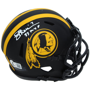 Joe Theismann Autographed/Inscribed "83 NFL MVP" Washington Redskins Eclipse Speed Mini Helmet Beckett