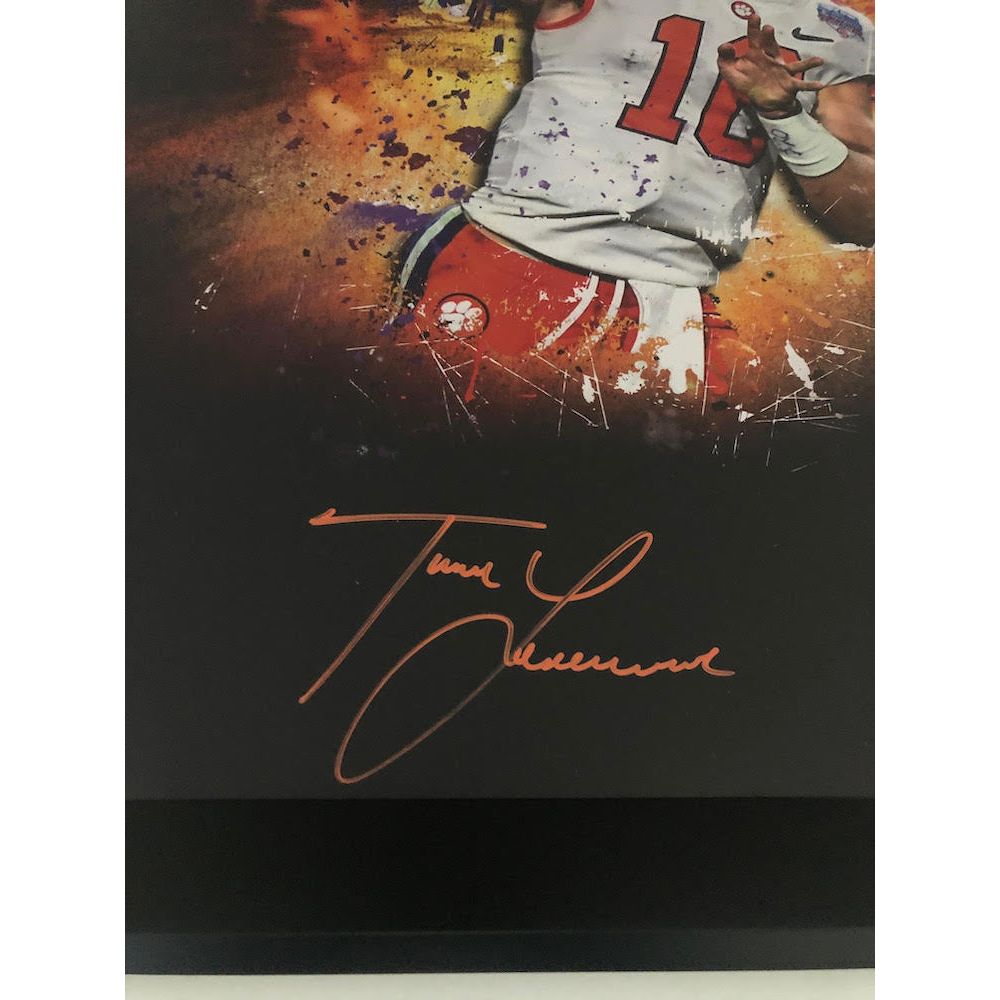 TREVOR LAWRENCE Autographed Clemson "In Focus" 20 x 24 Photograph FANATICS