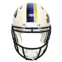 Zay Flowers Autographed Baltimore Ravens RETRO Speed Authentic Helmet Beckett