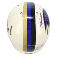 Zay Flowers Autographed Baltimore Ravens RETRO Speed Authentic Helmet Beckett