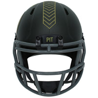 Donnie Shell Autographed/Inscribed "HOF 20" Pittsubrgh Steelers 2025 Salute to Service Speed Mini Helmet Beckett