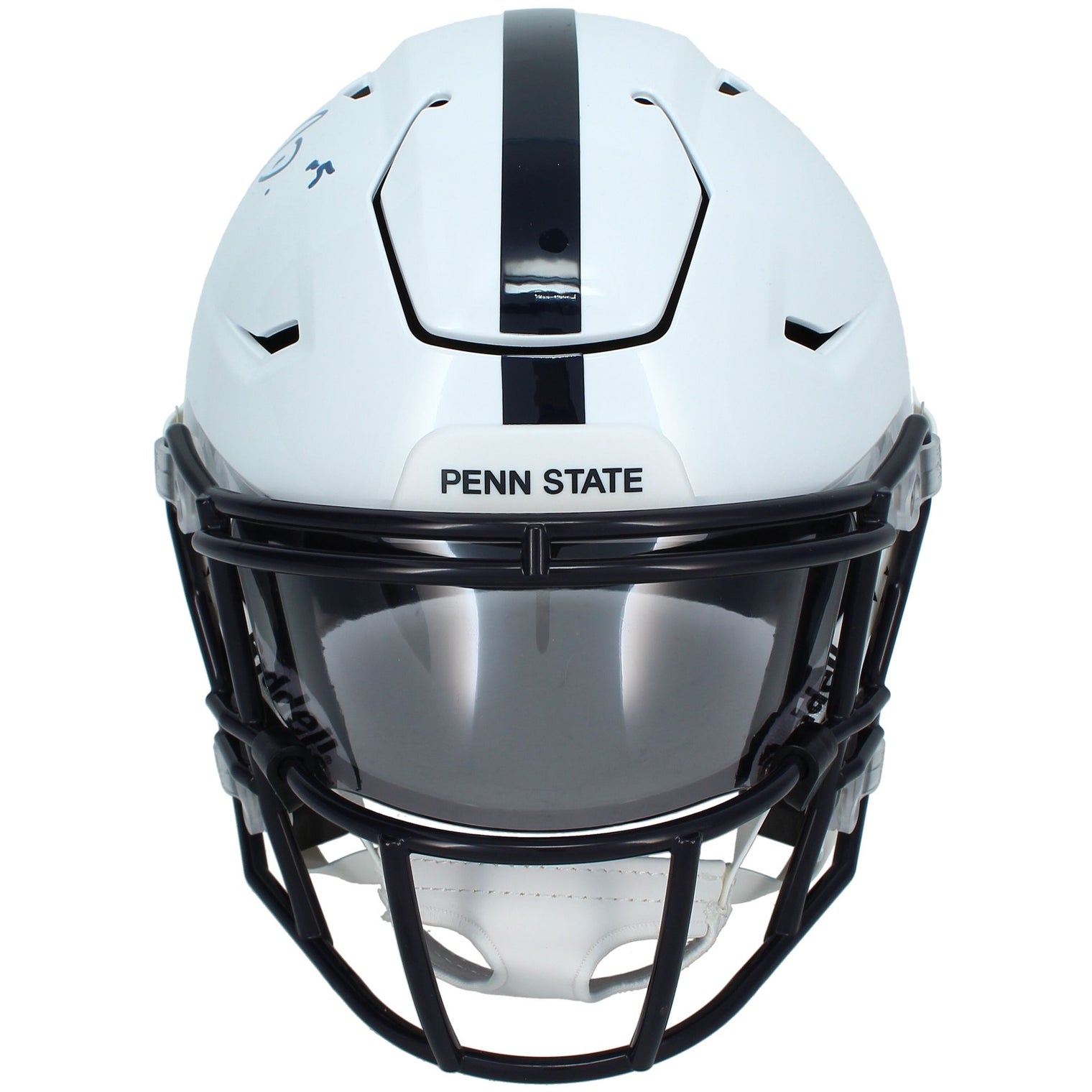 Jahan Dotson Autographed/Inscribed "WE ARE..." Penn St. Nittany Lions Speedflex Midi Helmet Beckett
