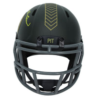 Terry Bradshaw Autographed Pittsburgh Steelers 2025 Salute to Service Speed Mini Helmet Beckett