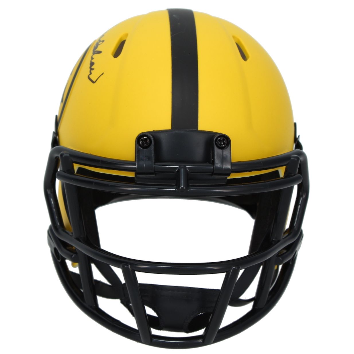Terry Bradshaw Autographed Pittsburgh Steelers RAVE Speed Mini Helmet Beckett