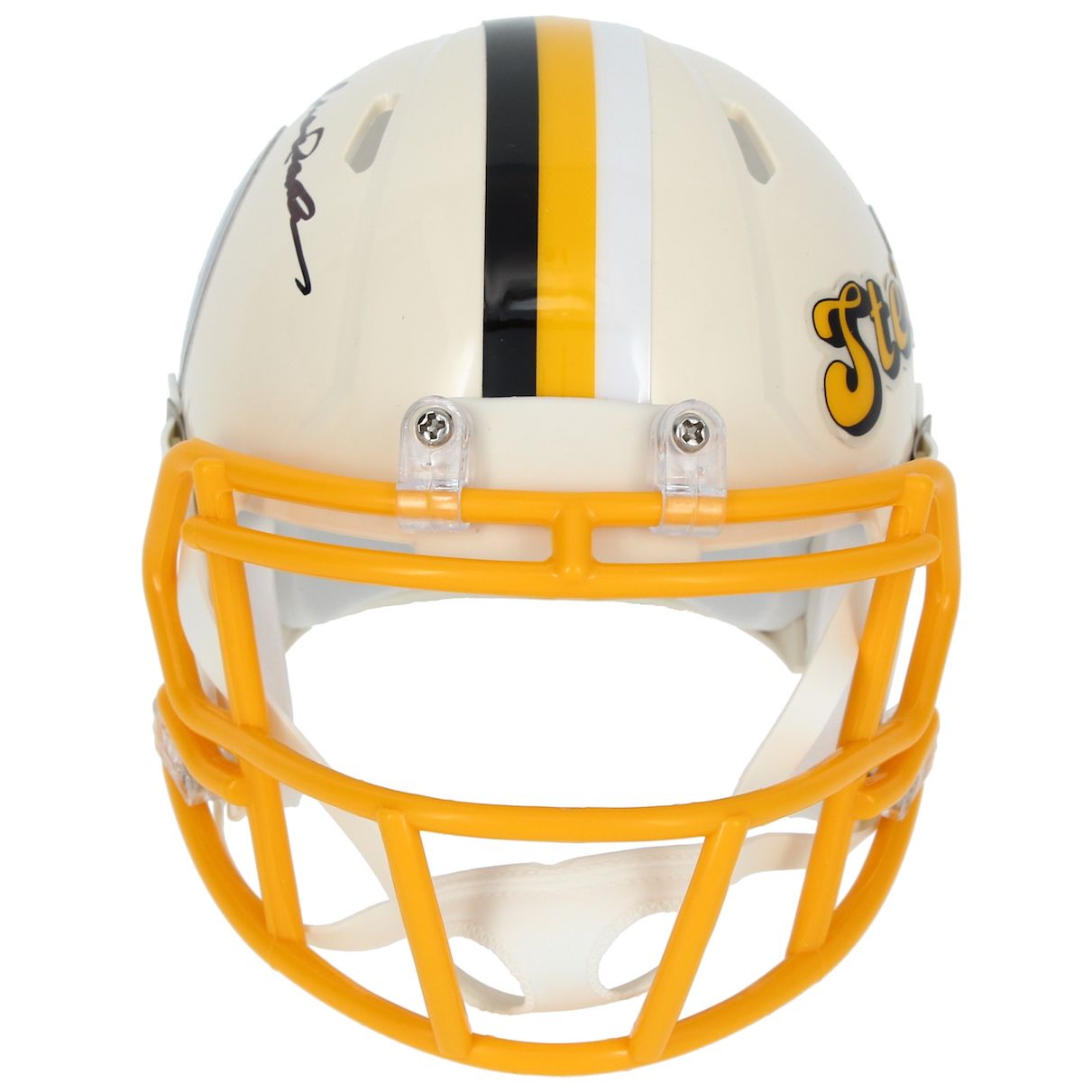 Terry Bradshaw Autographed Pittsburgh Steelers RETRO Speed Mini Helmet Beckett
