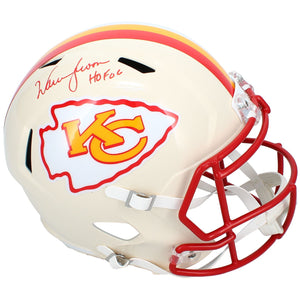 Warren Moon Autographed/Inscribed "HOF '06" Kansas City Chiefs RETRO Speed Full Size Helmet Beckett