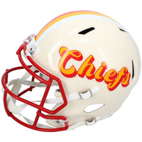 Warren Moon Autographed/Inscribed "HOF '06" Kansas City Chiefs RETRO Speed Full Size Helmet Beckett