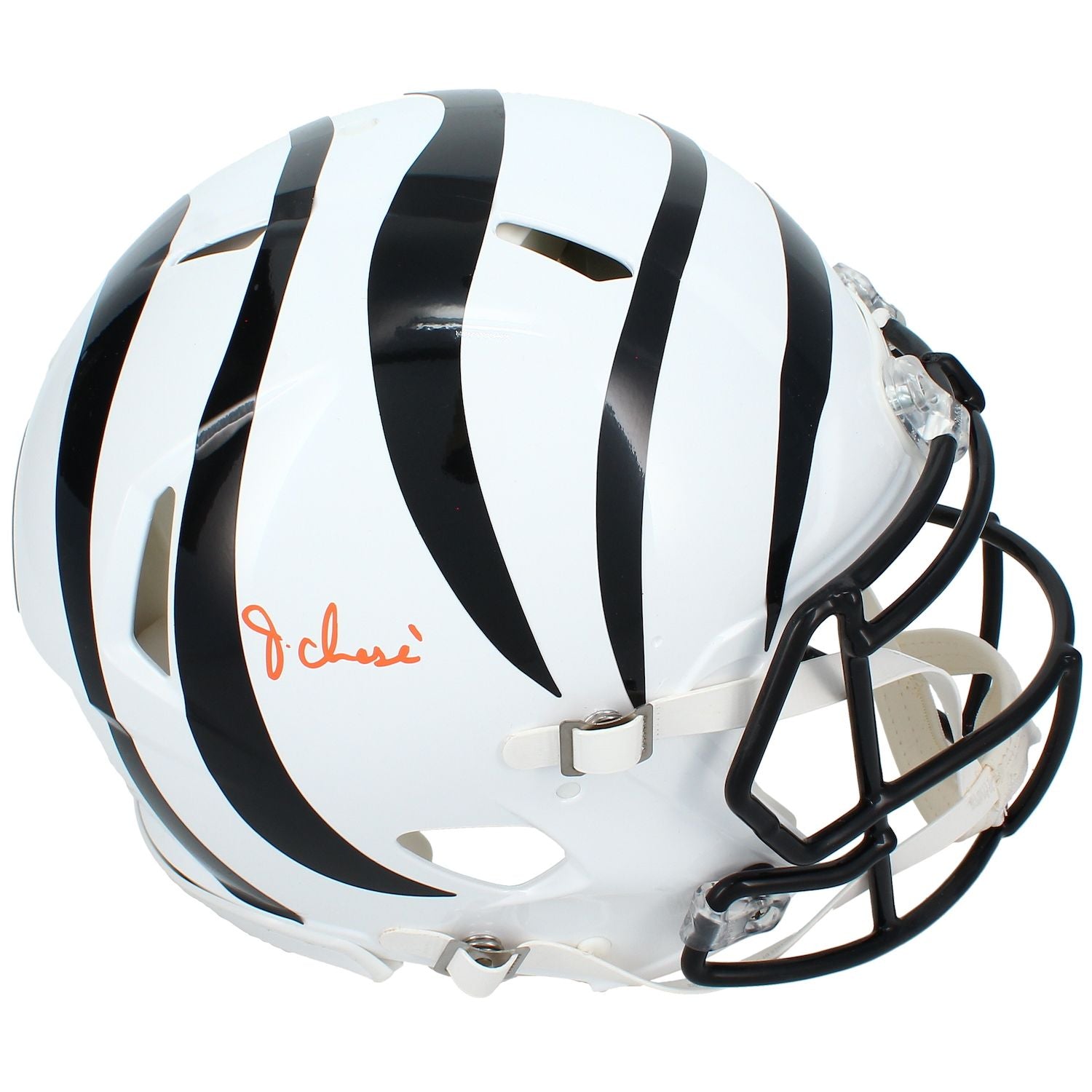 Ja'Marr Chase Autographed Cincinnati Bengals White 2022 Alternate Speed Authentic Helmet Beckett