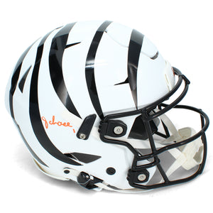 Ja'Marr Chase Autographed Cincinnati Bengals White 2022 Alternate Speedflex Authentic Helmet Beckett