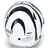Ja'Marr Chase Autographed Cincinnati Bengals White 2022 Alternate Speedflex Authentic Helmet Beckett