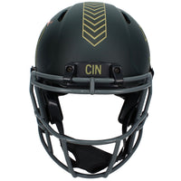 Ja'Marr Chase Autographed Cincinnati Bengals 2025 Salute to Service Speed Authentic Helmet Beckett