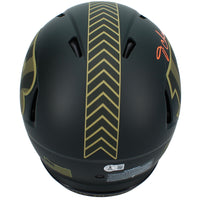 Ja'Marr Chase Autographed Cincinnati Bengals 2025 Salute to Service Speed Authentic Helmet Beckett