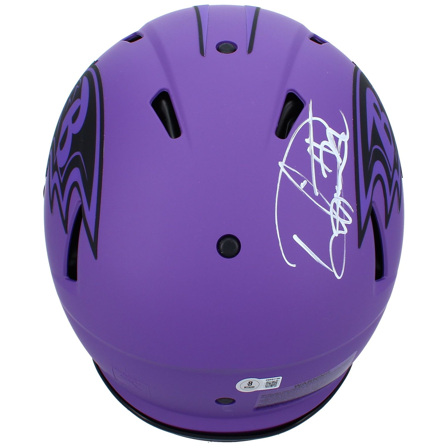 Derrick Henry Autographed Baltimore Ravens RAVE Speed Authentic Helmet Beckett