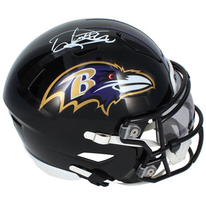Derrick Henry Autographed Baltimore Ravens Speedflex Midi Helmet Beckett