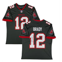 TOM BRADY Autographed Tampa Bay Buccaneers Pewter Nike Limited Jersey FANATICS