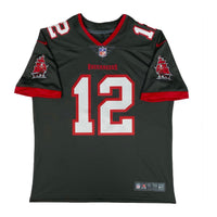 TOM BRADY Autographed Tampa Bay Buccaneers Pewter Nike Limited Jersey FANATICS