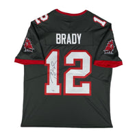TOM BRADY Autographed Tampa Bay Buccaneers Pewter Nike Limited Jersey FANATICS