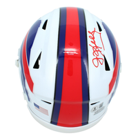 Jim Kelly Autographed (In Red) Buffalo Bills Speedflex Midi Helmet Beckett