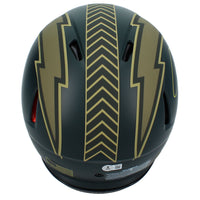 LaDainian Tomlinson Autographed Los Angeles Chargers 2025 Salute to Service Speed Authentic Helmet Beckett