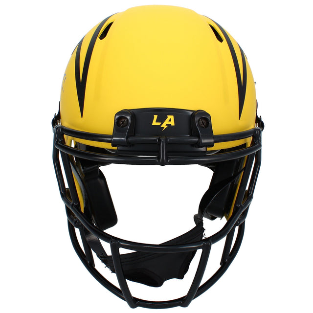 LaDainian Tomlinson Autographed Los Angeles Chargers RAVE Speed Authentic Helmet Beckett