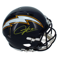 LaDainian Tomlinson Autographed Chargers 1988-06 Throwback Speed Authentic Helmet Beckett