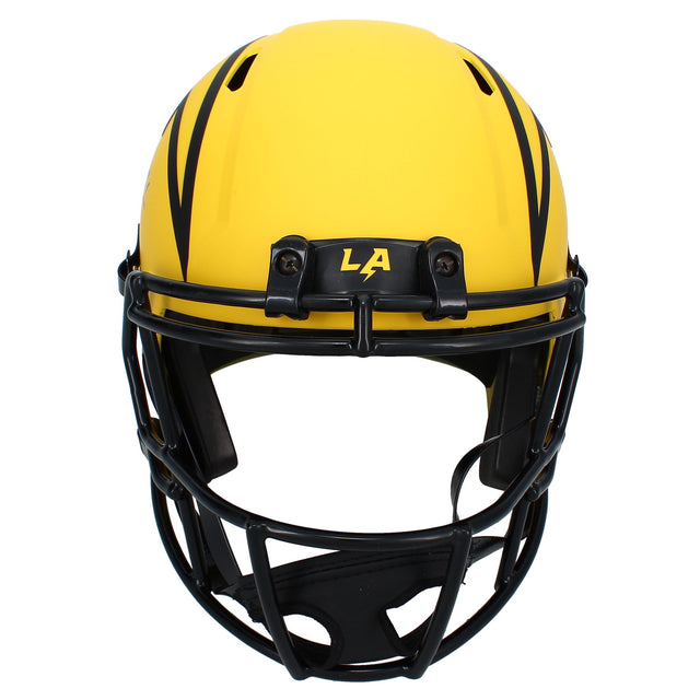 LaDainian Tomlinson Autographed Los Angeles Chargers RAVE Speed Full Size Helmet Beckett