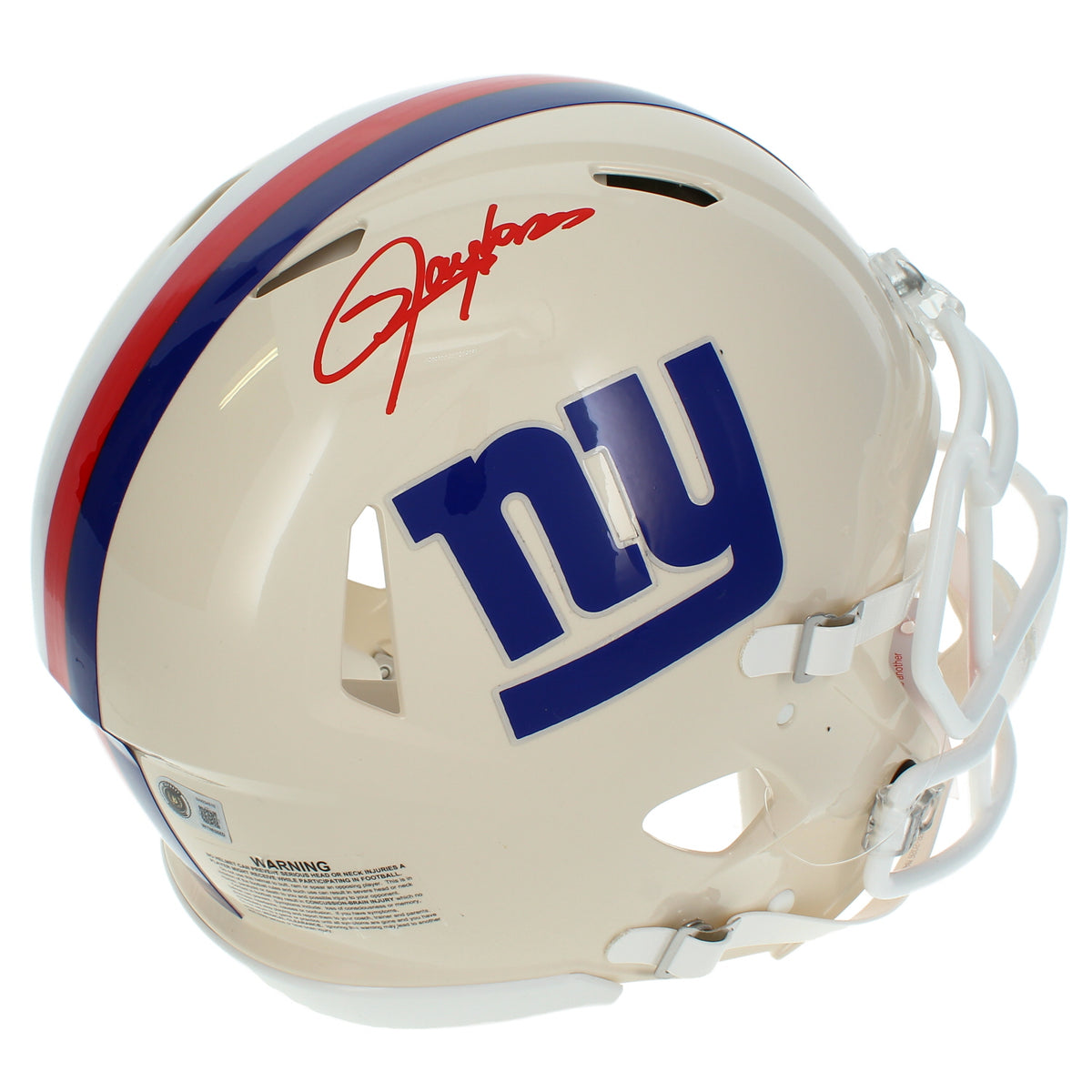 Lawrence Taylor Autographed New York Giants RETRO Speed Authentic Helmet Beckett
