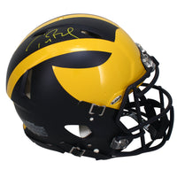 Tom Brady Autographed Michigan Authentic Speed Helmet Fanatics