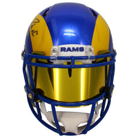 Puka Nacua Autographed Rams Drip Authentic Helmet w/ Visor & Bumpers Fanatics