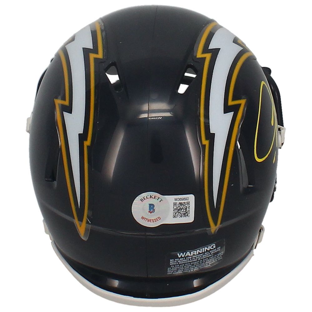 LaDainian Tomlinson Autographed Chargers Throwback Speed Mini Helmet Beckett