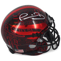 Patrick Mahomes Autographed Red Raiders 'Never Quit' Schutt Mini Helmet Beckett