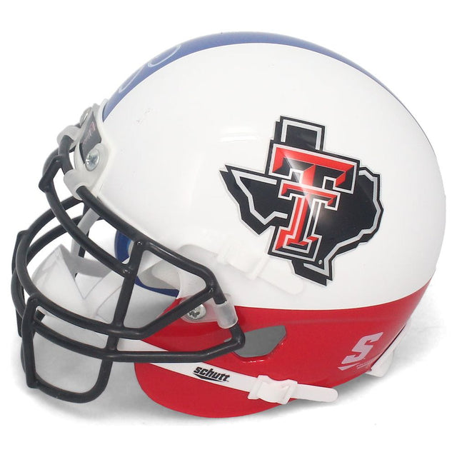 Patrick Mahomes Autographed Red Raiders Texas Flag Schutt Mini Helmet JSA