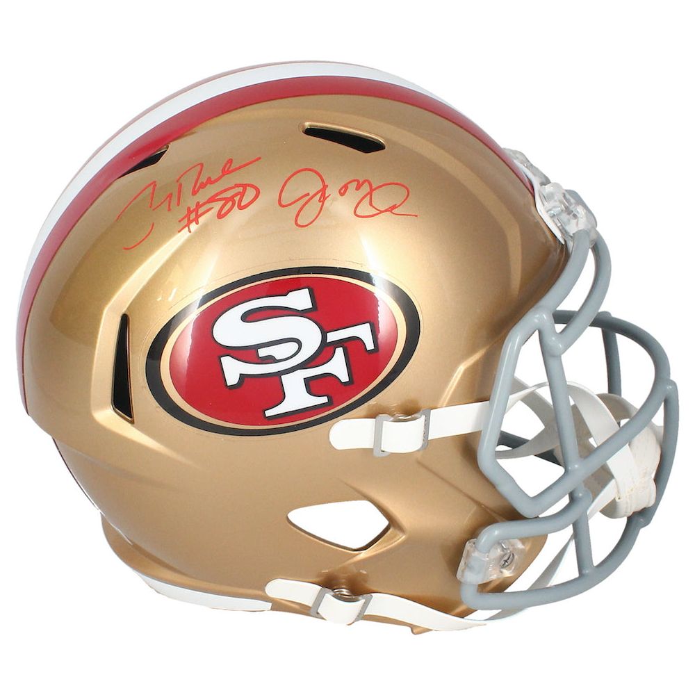 Joe Montana / Jerry Rice Autographed San Francisco 49ers Replica Helmet Beckett