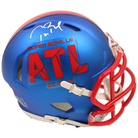 TOM BRADY Autographed New England Patriots Super Bowl 53 Mini Helmet FANATICS