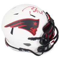 Tom Brady Autographed Patriots Lunar Eclipse Mini Speed Helmet w/ Visor Fanatics