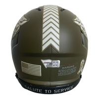 TREVOR LAWRENCE Autographed Jaguars Salute To Service Mini Helmet FANATICS
