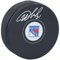 IGOR SHESTERKIN Autographed New York Rangers Hockey Puck FANATICS
