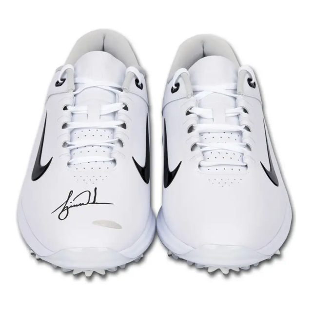 Tiger Woods Autographed Nike Air Zoom Tiger Woods 2020 Golf Shoes UDA