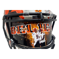 Joe Burrow / Ja'Marr Chase Cincinnati Bengals Autographed Authentic Helmet w/ Custom Visor Fanatics