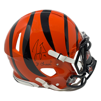 Joe Burrow / Ja'Marr Chase Cincinnati Bengals Autographed Authentic Helmet w/ Custom Visor Fanatics