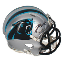 Bryce Young Autographed Carolina Panthers Mini Speed Helmet Fanatics