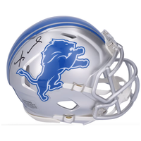 Jameson Williams Autographed Detroit Lions Mini Speed Helmet Fanatics