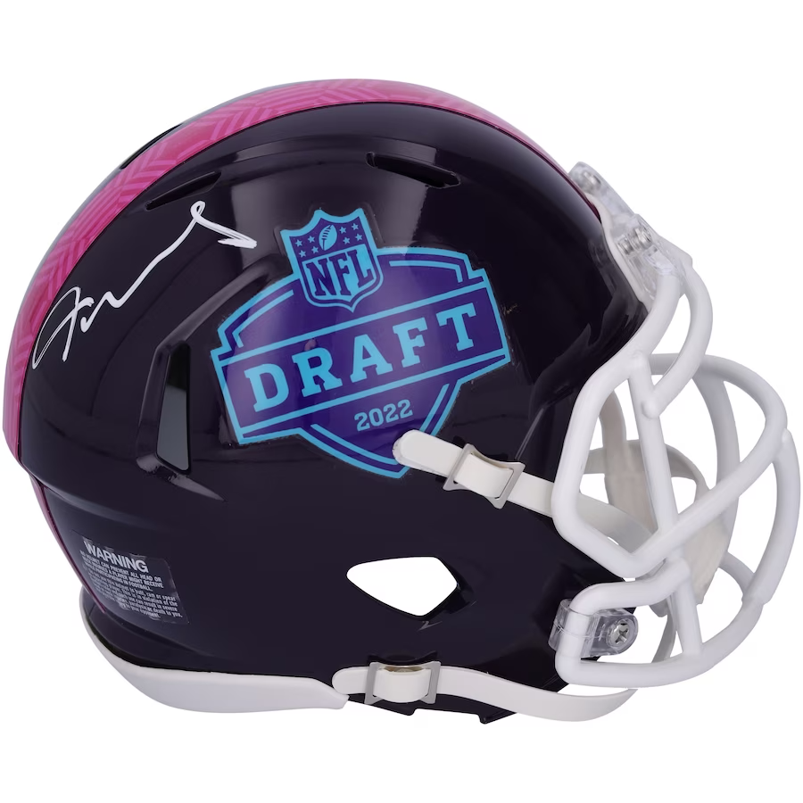 Jameson Williams Autographed Detroit Lions Mini Draft Day Speed Helmet Fanatics