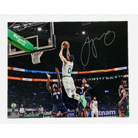 JAYSON TATUM Autographed Boston Celtics "Dunk vs. Houston" 16 x 20 Photograph FANATICS