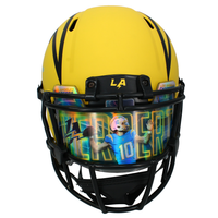 Justin Herbert Autographed Los Angeles Chargers Authentic 'RAVE' Helmet w/ Visor Fanatics