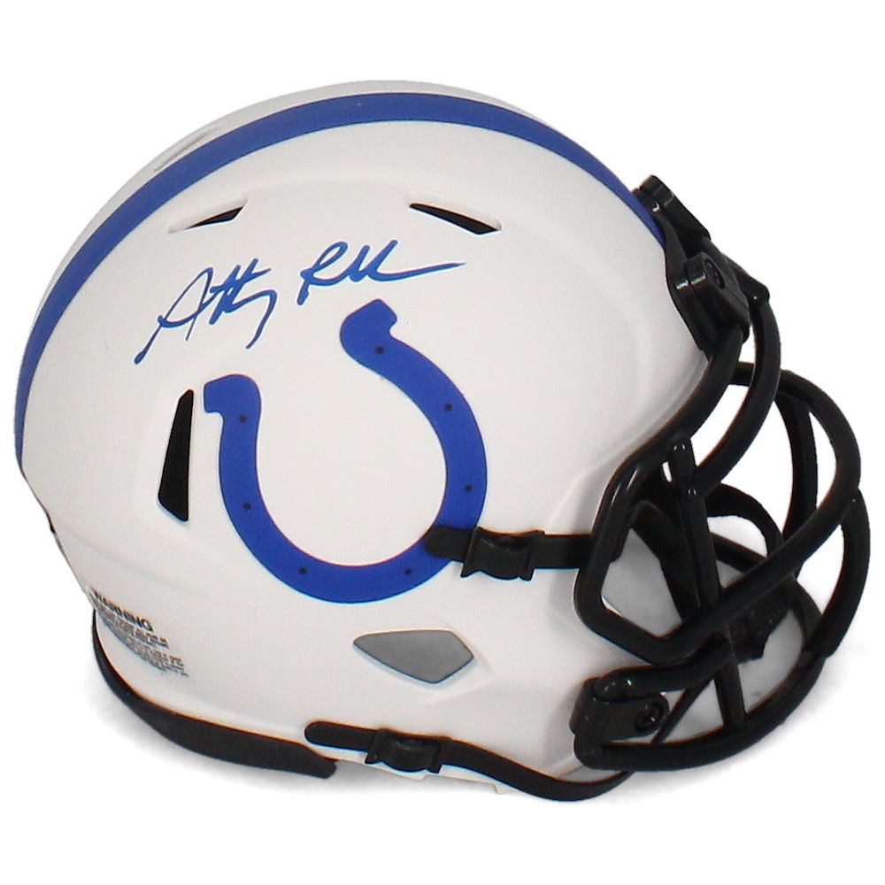 Anthony Richardson Autographed Colts Lunar Eclipse Mini Speed Helmet Fanatics