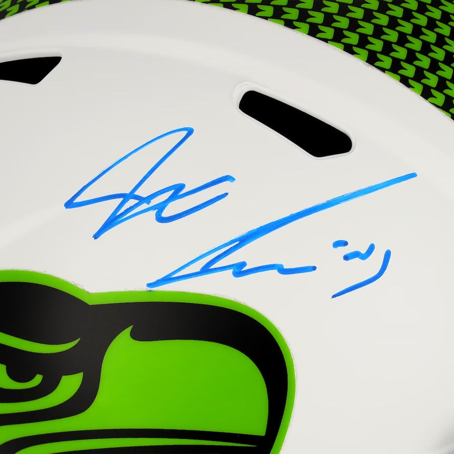 Jaxon Smith-Njigba Autographed Seattle Seahawks Lunar Full Size Speed Helmet Fanatics
