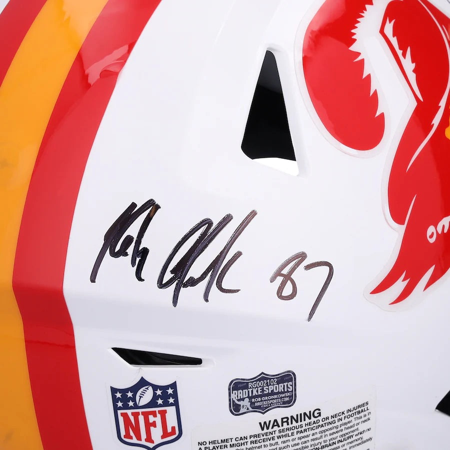 Tom Brady / Rob Gronkowski Autographed Bucs Speed Flex Helmet Fanatics