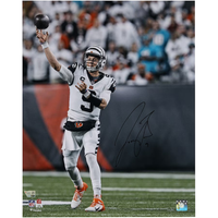 Joe Burrow Autographed Cincinnati Bengals Throwing 16" x 20" Photograph Fanatics